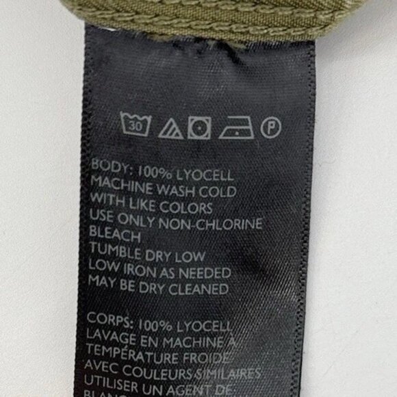 BDG Women’s Green 100% Lyocell Cargo‎ Pants Wide Leg Size 4 Gorpcore Grunge Boho - Picture 11 of 11